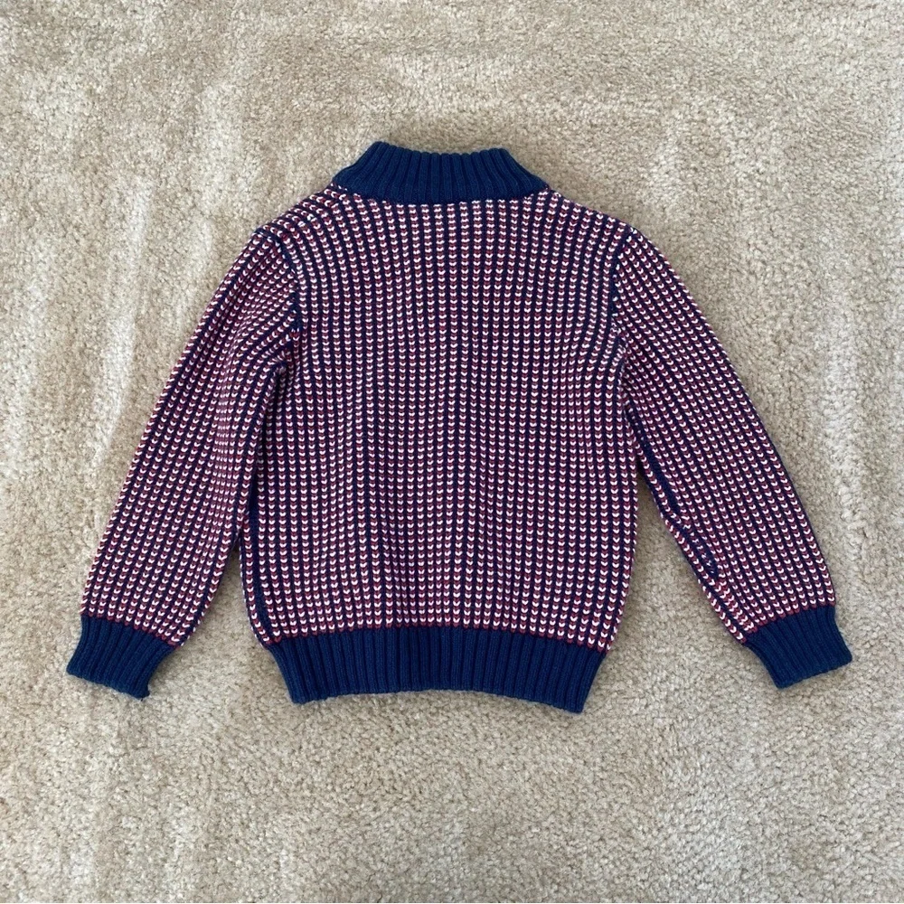 Lupilu Little Boys Red & Blue Sweater Size 2-4Y
